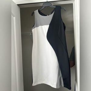Worthington Black & White Professional or Cocktail Dress, L